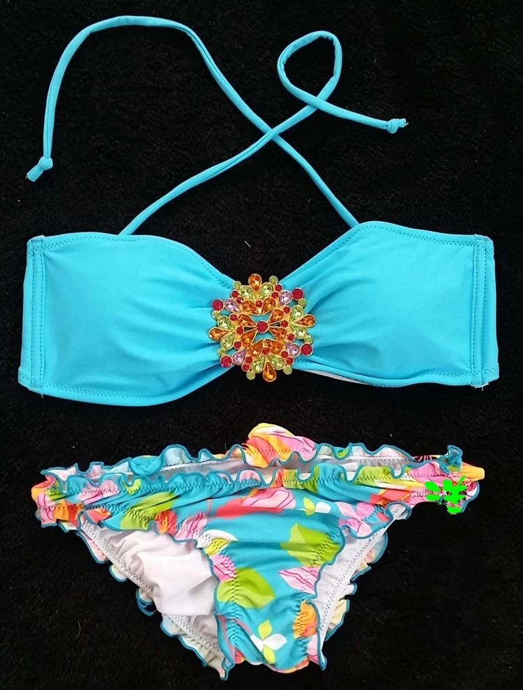 2016 nuovo arrivo le donne bikini swimwear caldo v style marca push up buona di alta qualit diamante di cristallo costume da b