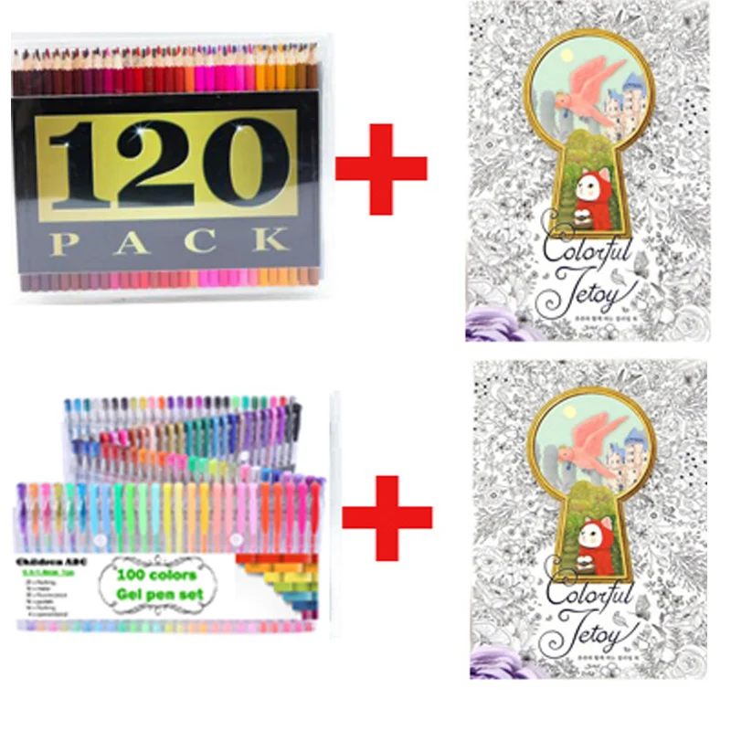 100 Color High Quality Neutral Pen Painting Hobby Secret Garden Know Painted Suit 120 Color Pencil