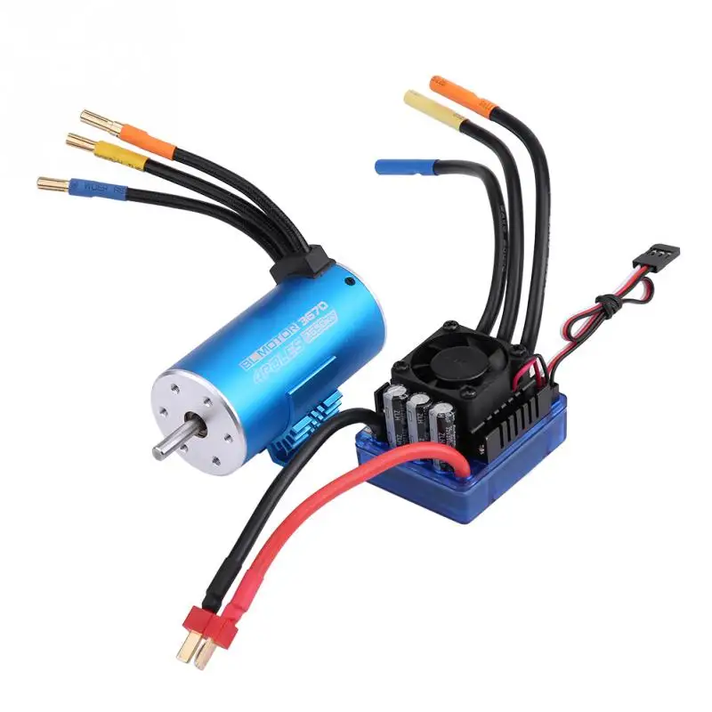 RC Car Motor ESC Combo 120A ESC 2650KV 4 Poles Motor with 4mm Gold