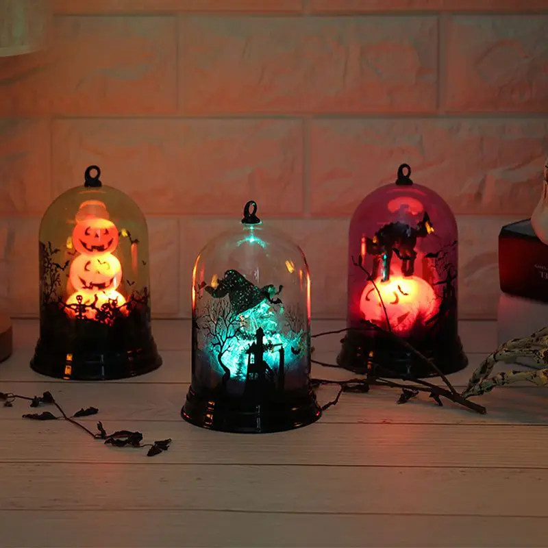 

Halloween Pumpkin DIY Sign Lighting Cat Pumpkin Witch Candle Light Wedding Party Holiday DIY Decorations