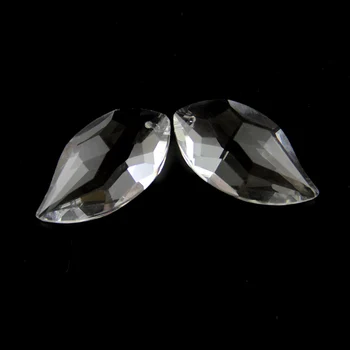 

20pcs/Lot 50mm Leaf Shape Crystal Chandelier Pendant With One Hole , Crystal Chandelier Pendant For DIY Wedding Strand