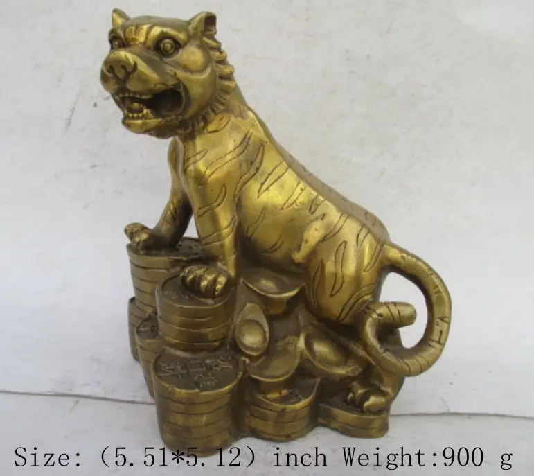 

Chinese bronze to ward off bad luck money animal wealth The tiger statue