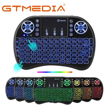 

GTmedia mini i8+ Russian English Spanish Version Wireless Backlit Keyboard with Touchpad for PC Smart Android TV Set Top Box GTC