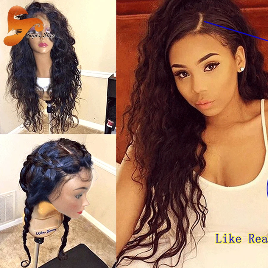Silk Base Full Lace Human Hair Wigs For Black Women With Baby Hair Silk