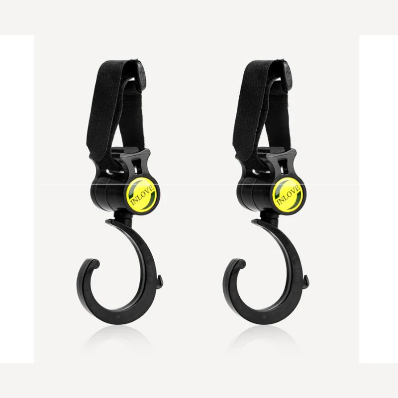 2pcs Cart Hook Baby Stroller Accessories 360-degree Rotating Cart Hook Baby Stroller Hanger (4)