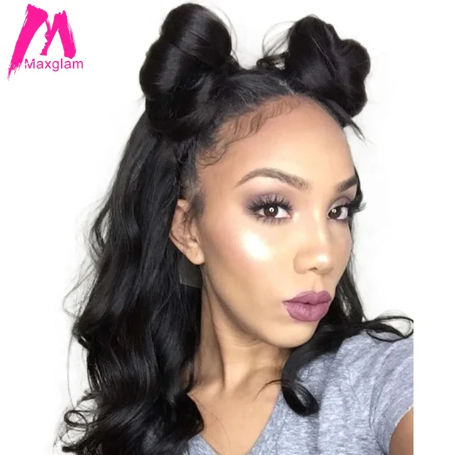 Maxglam Full Lace Human Hair Wigs With Baby For Afro American Maxglam Full Lace Human Hair Wigs With Baby For Afro American Body Wave Brazilian Remy