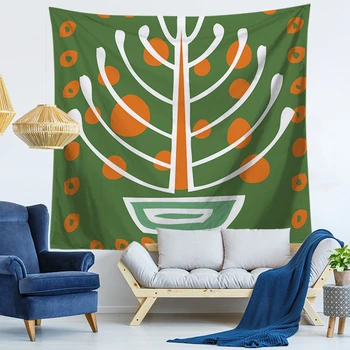 

Home Decorative Wall Hanging Carpet Tapestry Rectangle Bedspread Vintage Abstract Geometric Painting Pattern GT1247