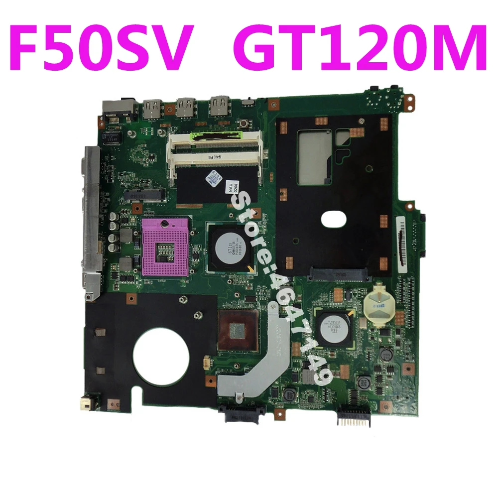 

F50SV GT120M 8 Memory 1GB VRAM Mainboard For ASUS F50S X61S F50SV Laptop motherboard F50SV mainboard F50SV motherboard Test OK
