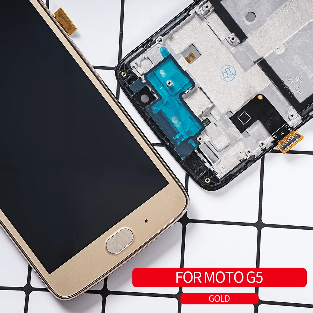 Датчик отпечатков пальцев для Motorola Moto G5 ЖК дисплей сенсорный экран дигитайзер