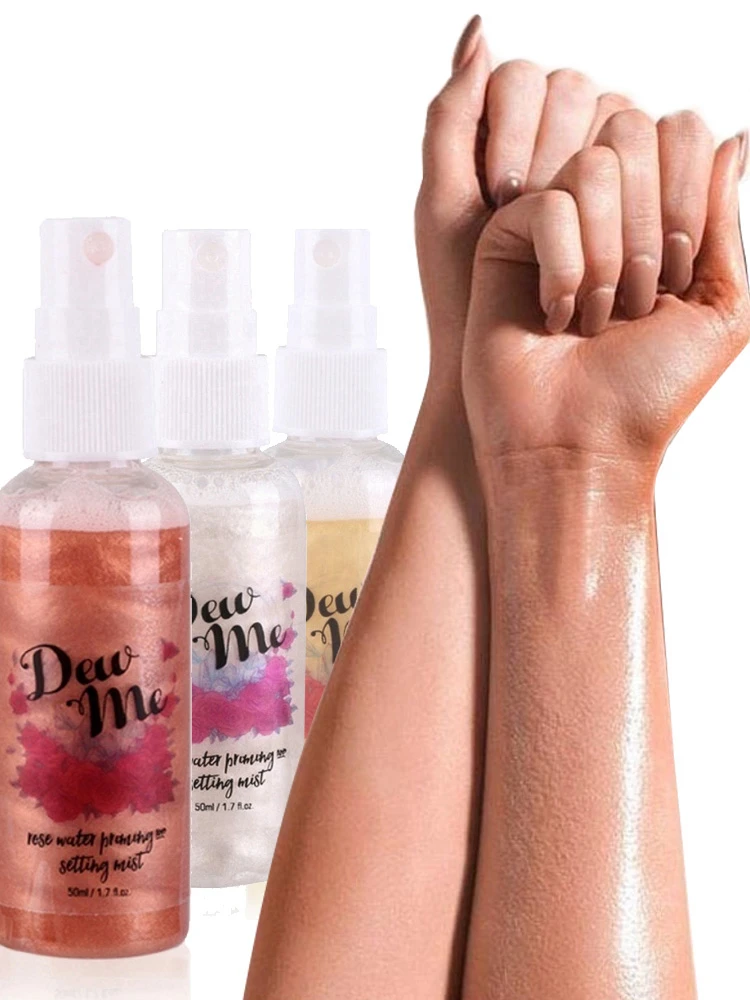 

Concealer Liquid Oil-control Brighten Moisturizer Lightweight Bronzing Highlighter Glow Face Body Makeup Spray