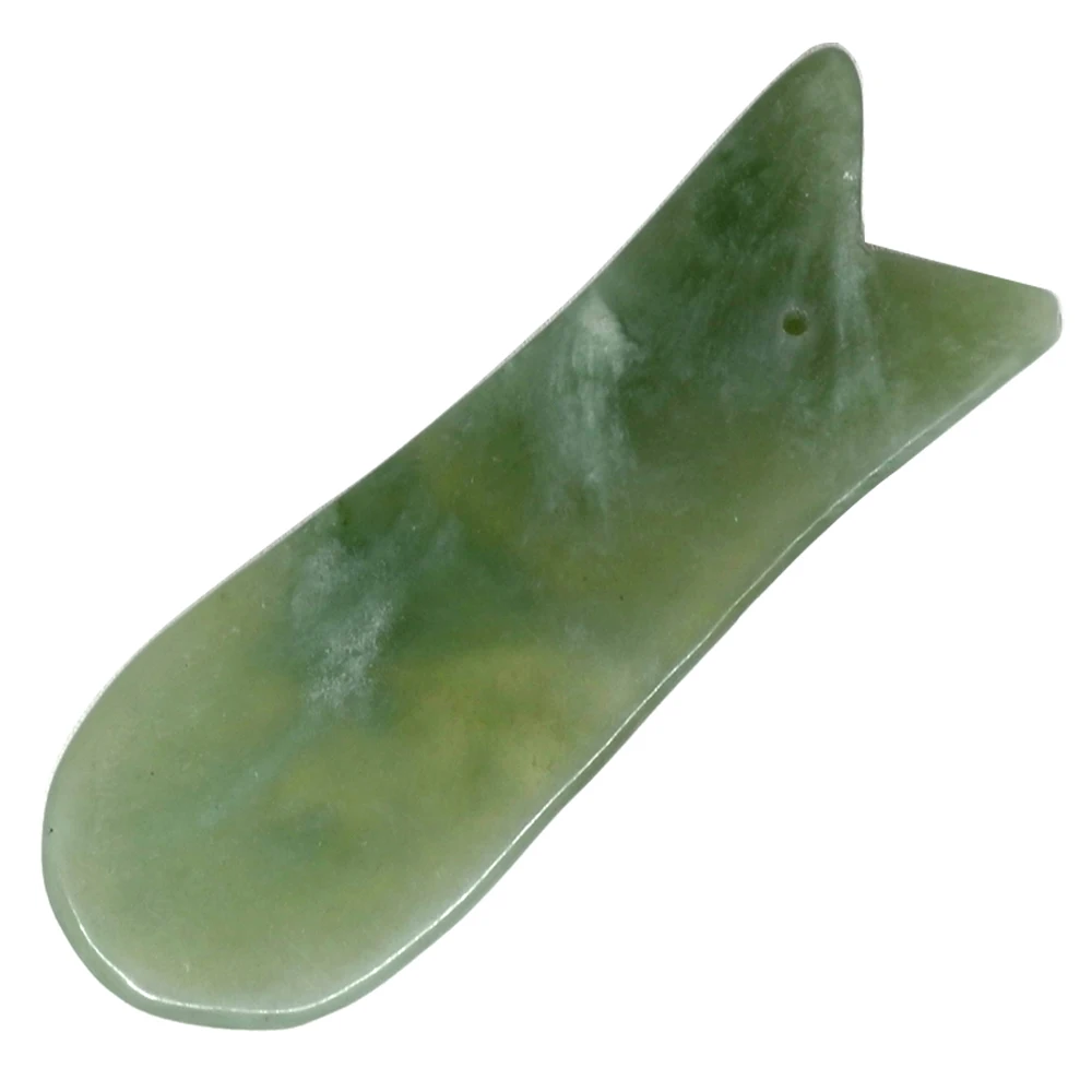 Jade Gua Sha соскабливающий массажный инструмент массажер для тела Когтеточка Guasha stone SPA buffalo скребок для ухода за лицом, против морщин