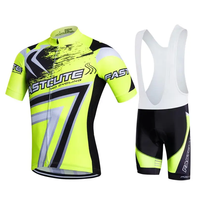 

Pro Team Fastcute Summer Cycling Clothes Maillot Ciclismo Hommbre Short Sleeve Top Cycling Shirts & Cycling Gel Pad Shorts Suit