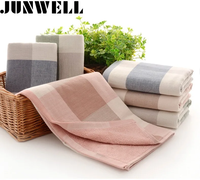 2016 New 100 Cotton Terry Muslin Towel Face Towels For Adults 2pcs/lot