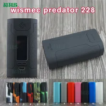 2 unids envío libre Wismec Predator 228 Bolso Colorido De Goma de Silicona Caso Cubierta Protectora de La Piel de La Manga Forma D.