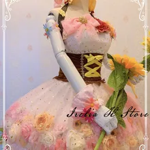 Свадебный костюм для косплея «Love live Sunshine Aqours kunikida hanamaru», изготовленный на заказ/размер, платье с цветочным рисунком, подарок для детей