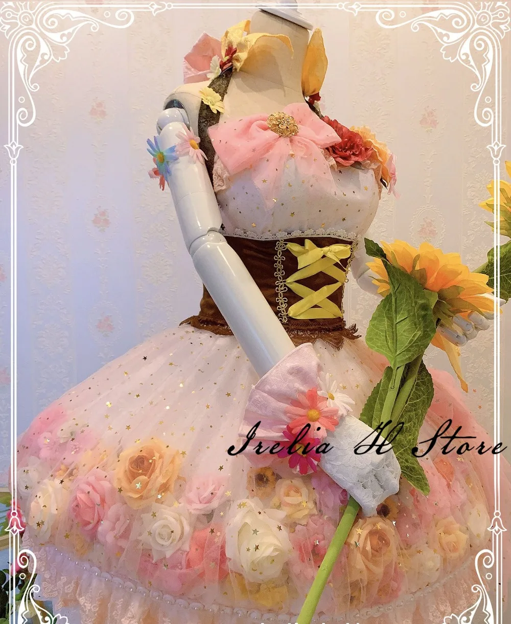

Bride Love live Sunshine Aqours Kunikida Hanamaru Cosplay Costume custom made/size flower dress gift for children
