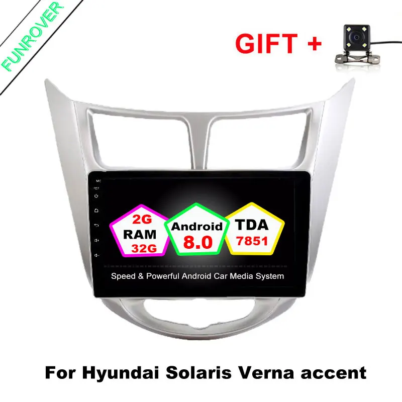 Funrover 9 2g 32g 2 Din Android 8 0 Quad Core font b Car b font