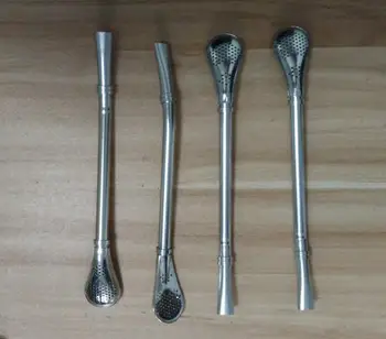 

Free Shipping 12pcs/lot Stainless Steel Straw Yerba Mate Straw Bombilla Filter Straw Drinking Straw