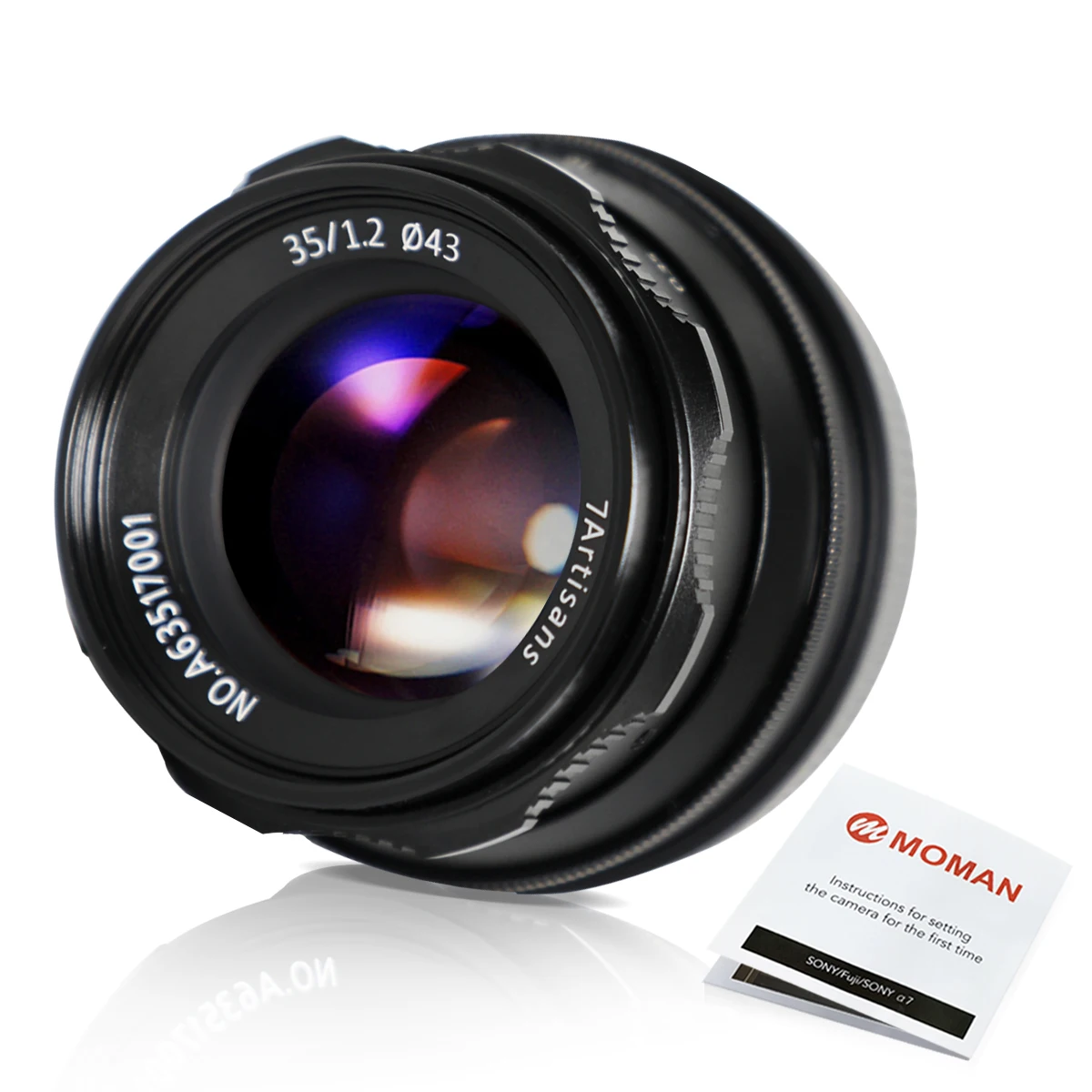 

7artisans 35mm F1.2 Prime Lens for Sony E-mount for APS-C Camera Manual Mirrorless Fixed Focus Lens A6500 A6300