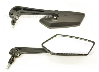

by DHL/Fedex 100pair new Motorcycle Handlebar Rear View Side Mirror for Honda Kawasaki Yamaha Suzuki Scooter Benelli Black