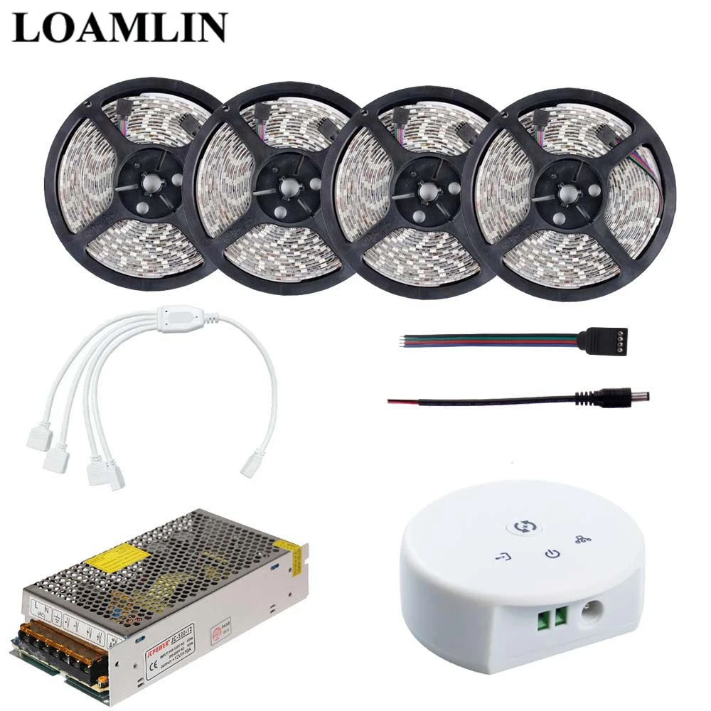 

2835/3528 RGB Led Flexible Strip Light With UFO WIFI RGB Led Controller Power Supply Driver Kit 5M 10M 15M 20M