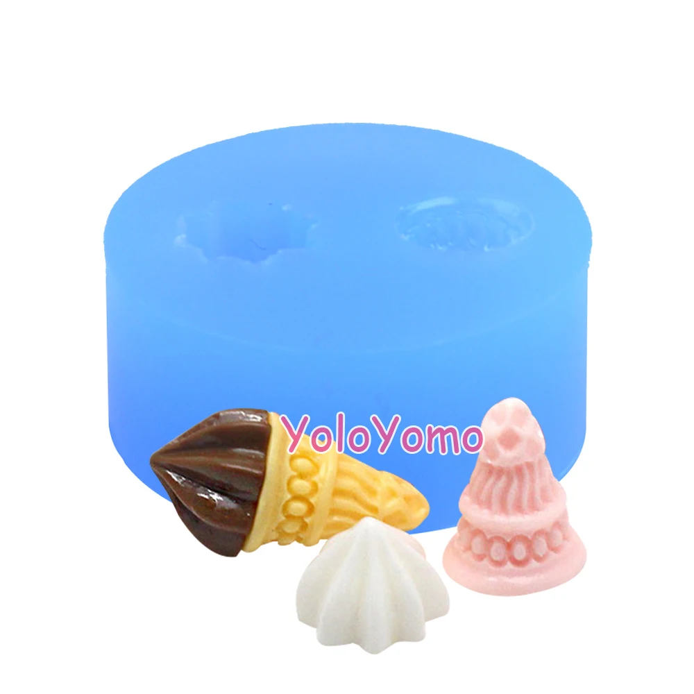 X061YL один набор 1 шт форма для мороженого Гибкая силиконовая форма 10 мм-полимерная глина для выпечки, форма для помадки