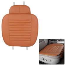 Автомобильные передние сиденья из искусственной кожи, бамбуковый уголь, подушка, коврик для сиденья автомобиля, четыре сезона, общий монолитный летний коврик для скольжения, автомобильное сиденье