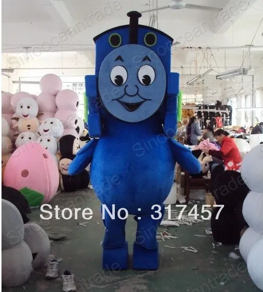 Thomas the Tank Engine Railway Train Mascot Costume Adult Character Cosplay mascot costume free shipping | Тематическая одежда и