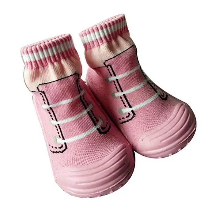 Нескользящие Детские носки на резиновой подошве, детские носки с мягкой подошвой, mr001
