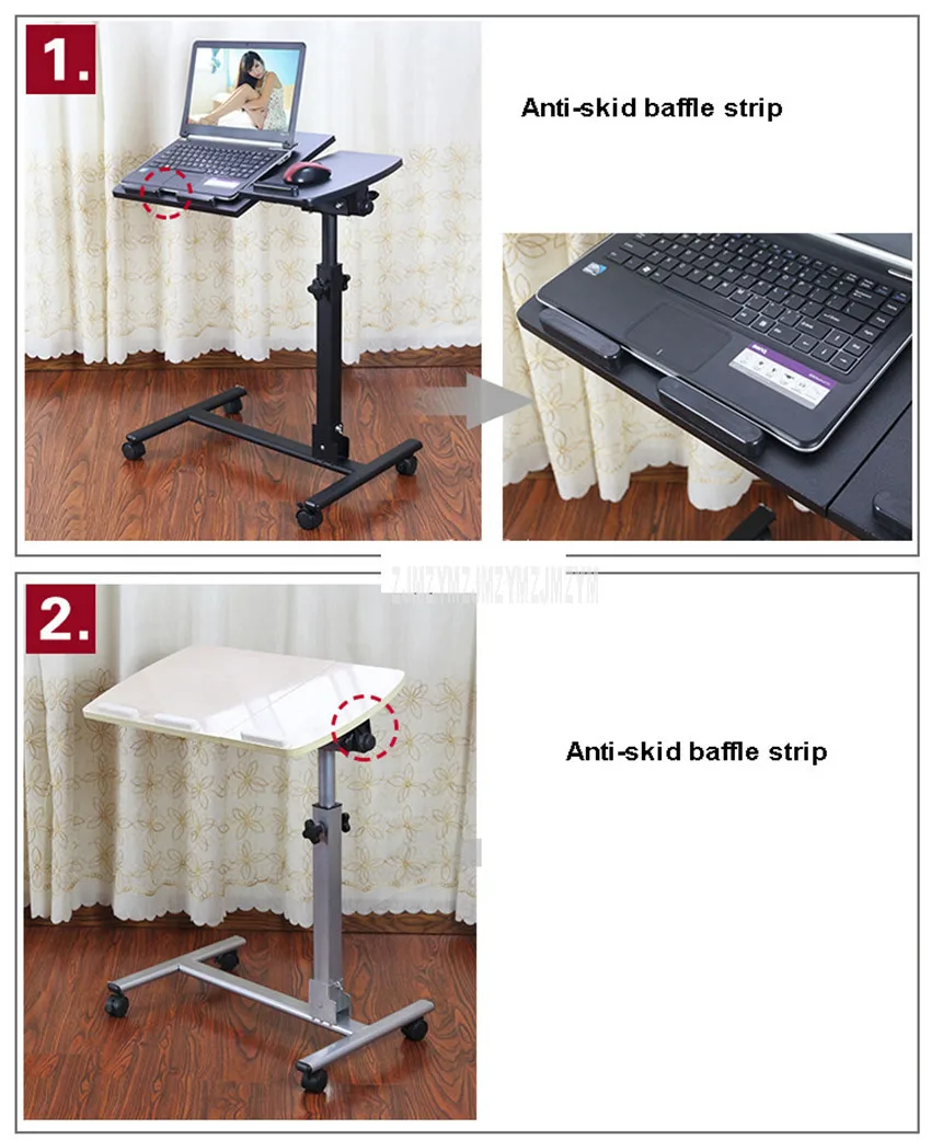 Современный дизайн, Настольный Вращающийся складной регулируемый по высоте столик для кровати, складной стол для ноутбука, компьютера, ноутбука, подставка, лоток