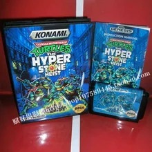 Черепашки Hyper Stone Heist игровой Картридж с коробкой и руководство 16 бит MD карты для sega Mega Drive для Genesis