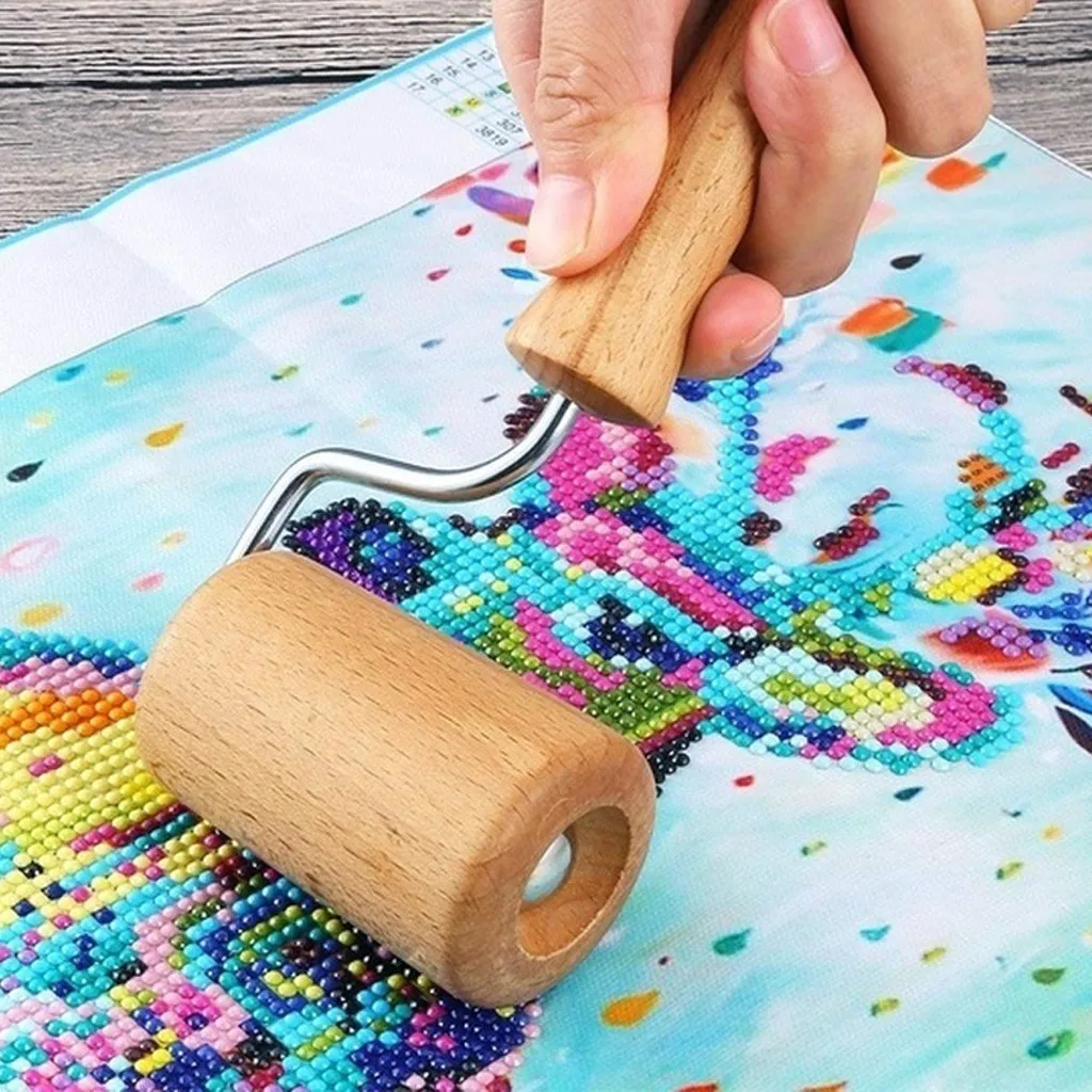 5D Diamond Painting Tool Set Wood Roller DIY Diamond Painting Accessories for Diamond Painting Wooden Roller Adults Art Craft