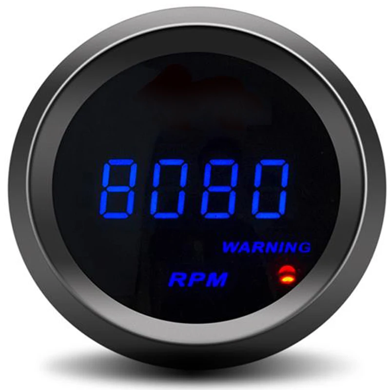 

Digital Speed Meter Car Tachometer 2" 52mm RPM Gauge Tachometer 12V Blue Led Light RPM Meter Car Gauges tacometro motosierra