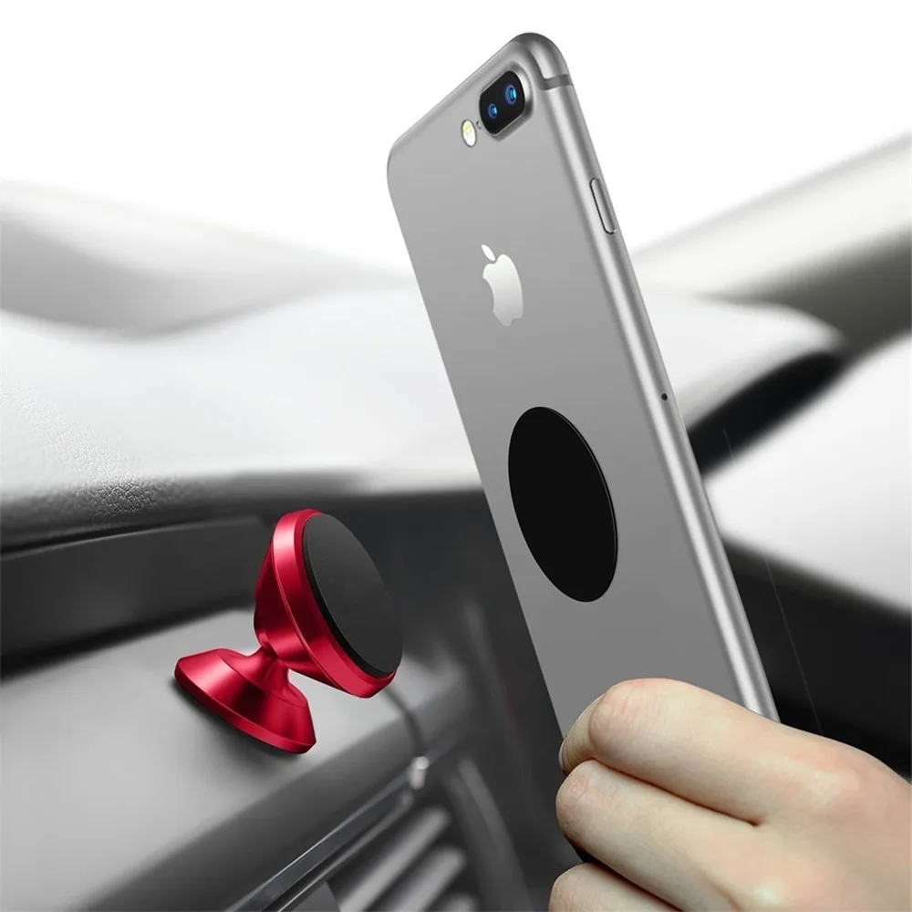 

WRUMAVA Magnetic Phone Car Mount Holder Universal 360 Adjustable Dashboard Car Cell Phone Holder for iPhone X Samsung S9 HUAWEI