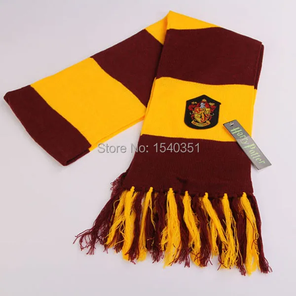 Harry Potter Gryffindor House Cosplay Knit Wool Scarf Wrap Fashion Costume 