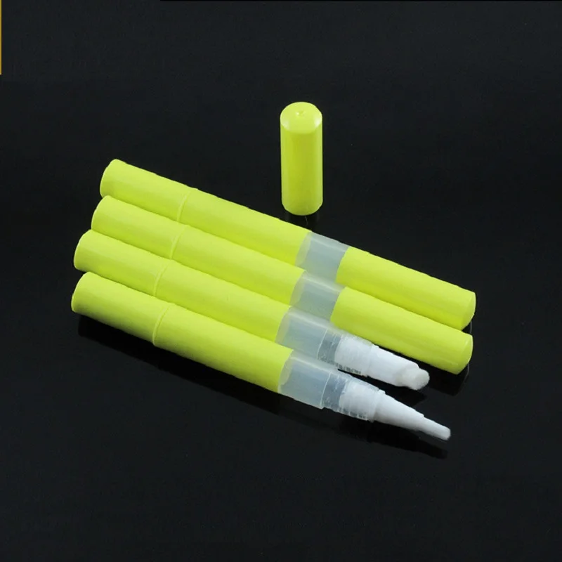 

2ML Twist Pen Empty Yellow Plastic Lipgloss Liquid Foundation Essence Refillable Packaging Portable Cosmetic Container