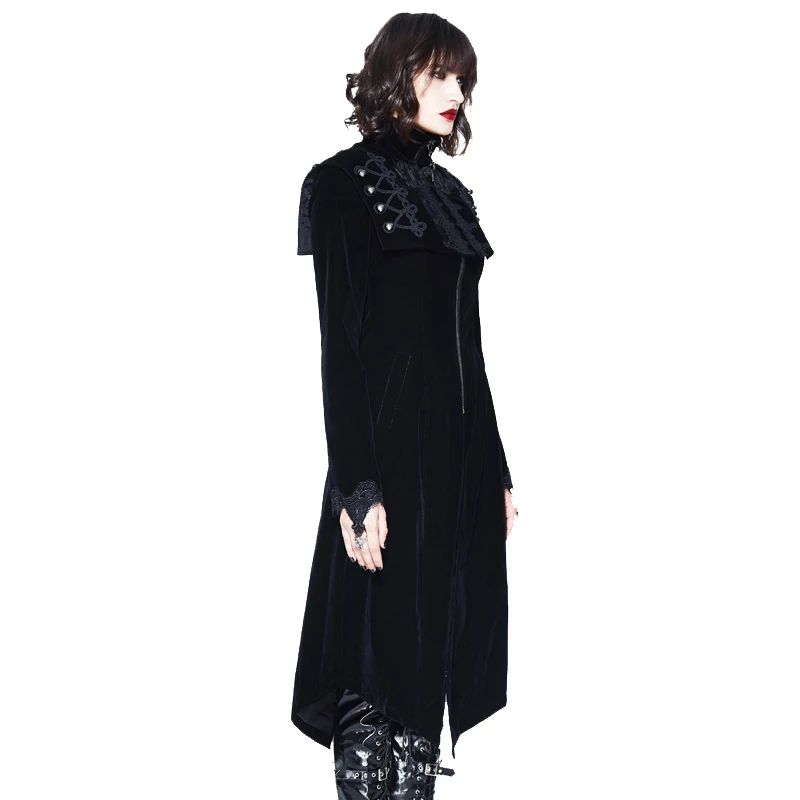 Palace Gilet 2018 Manteaux red Automne Black Vintage Femmes Gothique Sans Arrivée Manteau Nouvelle Court Hiver Manches Rouge Long Noir ZqrZ1O