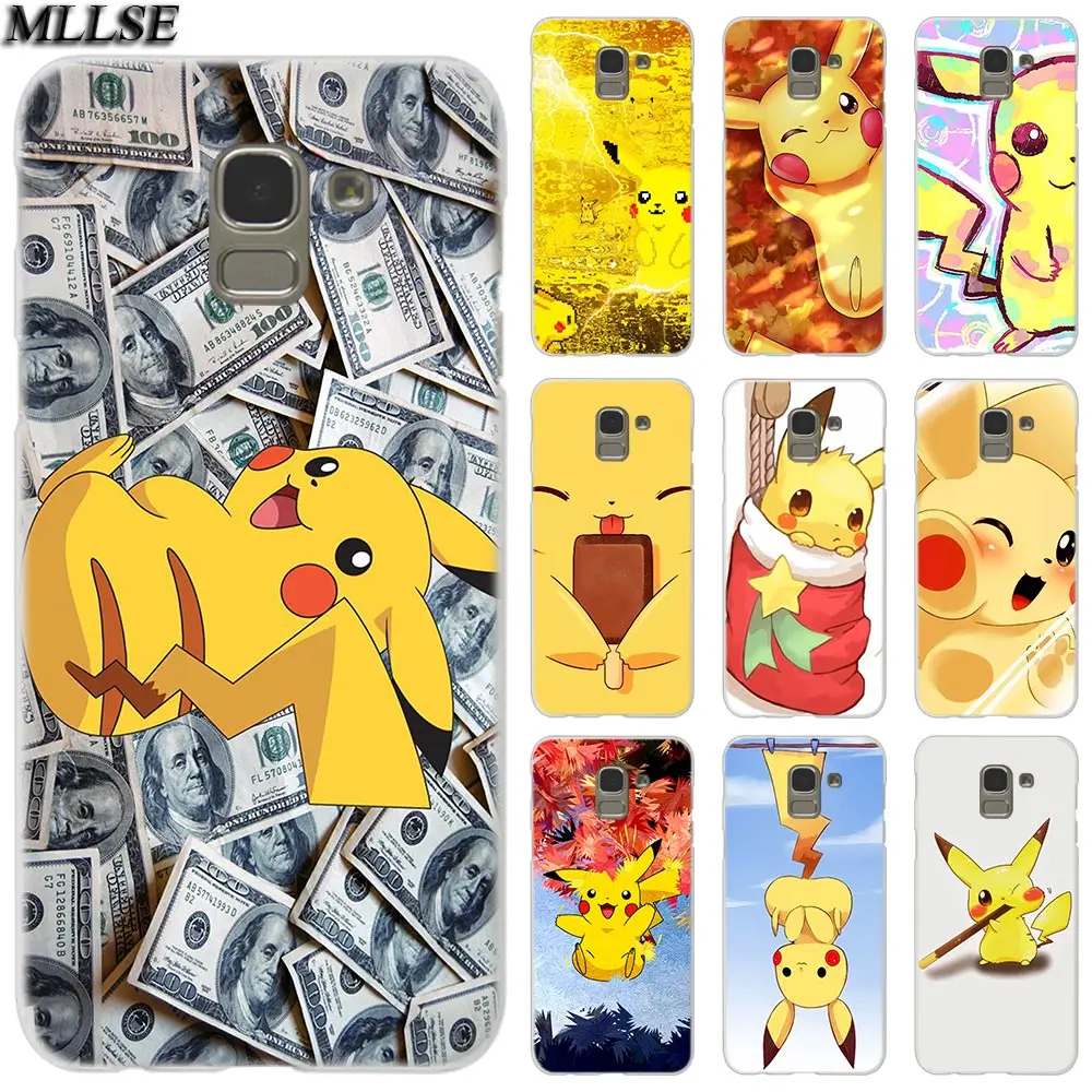 

MLLSE pokemons pika Fashion Clear Case Cover for Samsung Galaxy J2 J4 CORE J3 J5 J7 2016 2017 EU J8 J6 2018 J4 Plus J7 Prime Hot