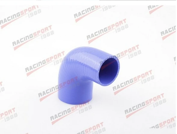 New 4 Ply 2" Inch 50.8mm 90 Degree Silicone Hose Coupler Pipe Turbo Black
