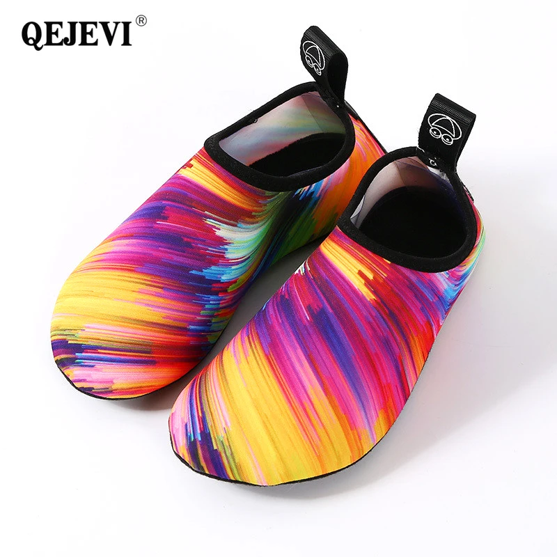 QEJEVI Cute Water Shoes Women Men Aqua Beach Swim Shoes Rivers Best