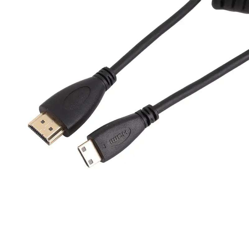 HDMI для углового Mini HDMI Micro Hdmi пружинный изогнутый гибкий кабель V1.4 DSLR HD видео кабели