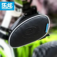 ROSWHEEL Bicycle Saddle Seat Bag MTB Mountain Road Cycling Bike Rear Seat Tail Bag Pouch Storage Outdoor Bicycle Accessories