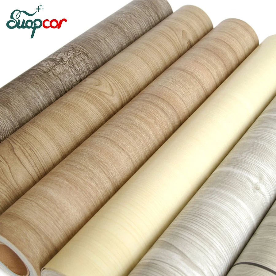 45*500 سنتيمتر الخشب والأثاث الحبوب ملصقات جدار لفة ماء ورق جدران من الفينيل pvc فلم ذاتي اللصق باب خزانة ملابس ملصق ديكور