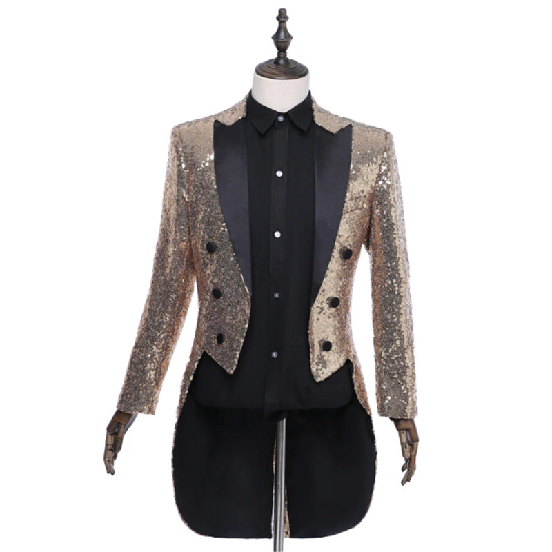 red and black sequin jacket