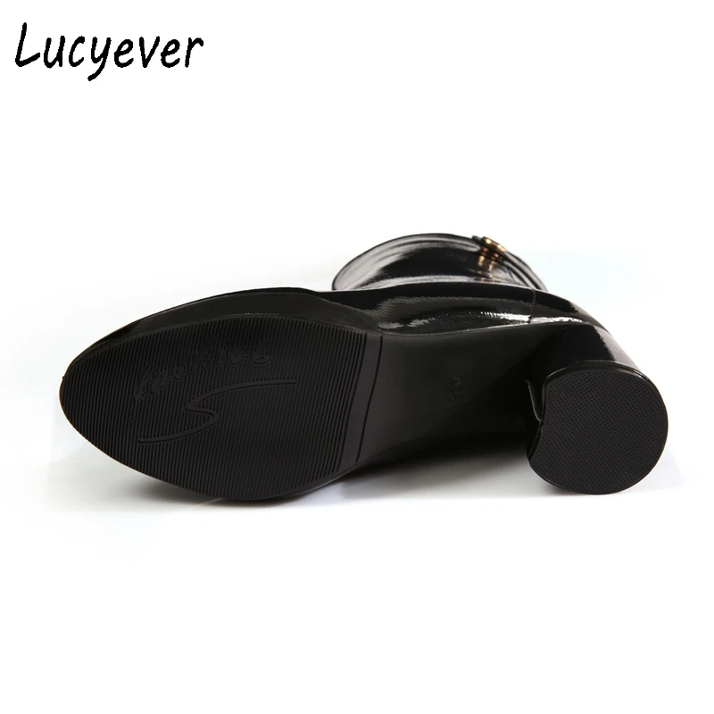 Lucyever осень зима Короткие Плюшевые ботинки дождь Сапоги и для девочек Для женщин