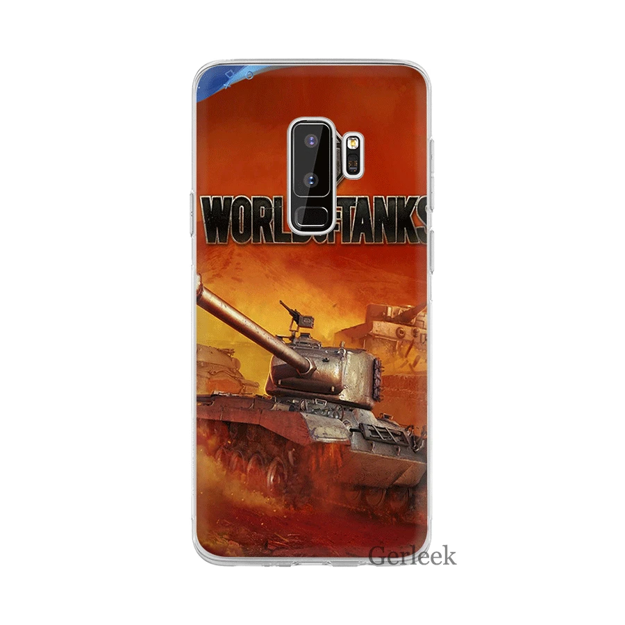 Чехол Gerleek World Of Tanks для Samsung Galaxy A3 A5 A6 A7 A8 A9 A10 A30 A40 A50 A70 защитный