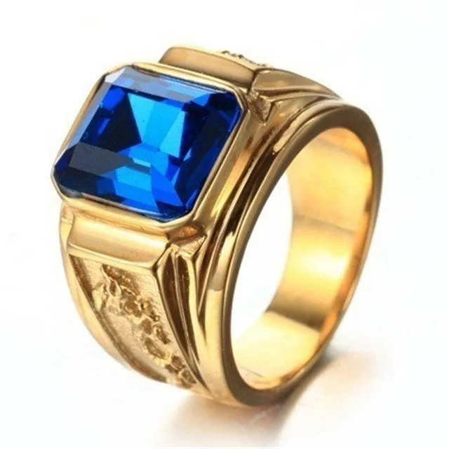 Ring Masculino De Moda Blackred Stone Alloy Gold Multicolor Ring Masculino De Moda Blackred Stone Alloy Gold Multicolor