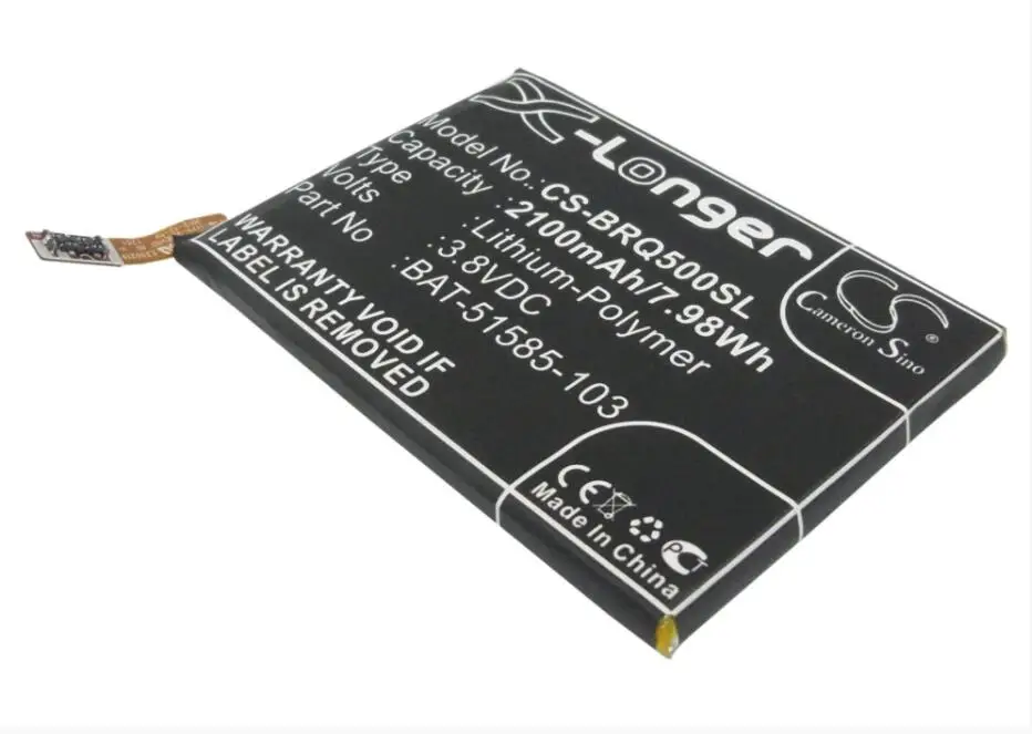 Аккумулятор Cameron Sino 2100 мАч для BLACKBERRY Q5 LTE SQR100 1 BAT 51585 003 103 PTSM1|Аккумуляторы мобильных