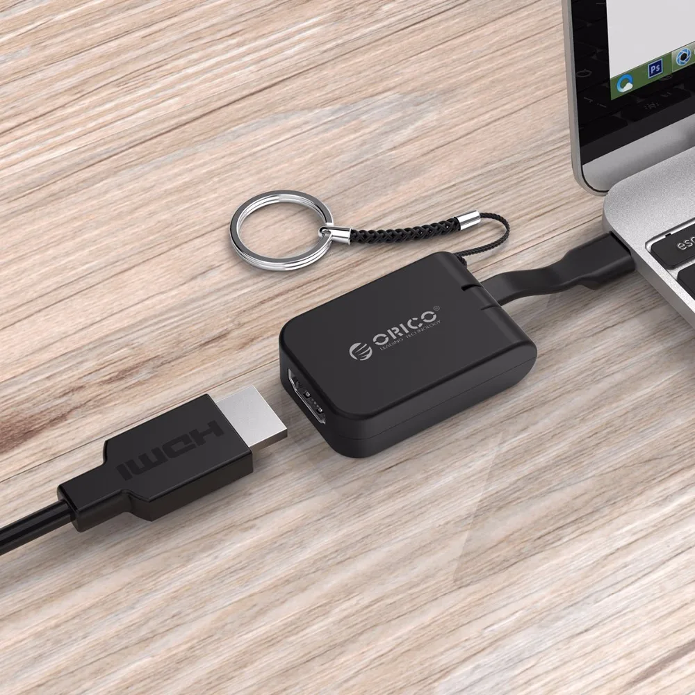 ORICO Тип C конвертер USB C Тип к HDMI VGA DP Мини DP адаптер 5 см мини Тип C концентратор для MacBook/HUAWEI P10 20/samsung