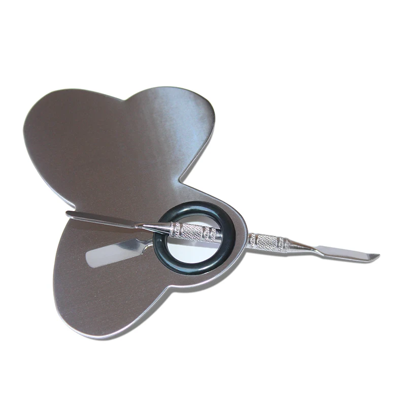 Professional Stainless Steel Butterfly Shape Makeup Nail Eye Shadow Pigments Cosmetics Palette Cosmetic Tools Professional Stainless Steel Butterfly Shape Makeup Nail Eye Shadow Pigments Cosmetics Palette Cosmetic Tools